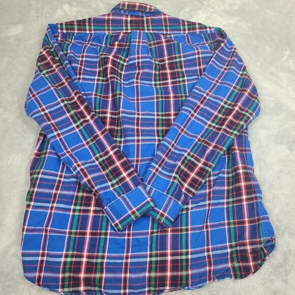 Ralph‎ Lauren Men's Classic Size Large Fit Performance FLANNEL Button-Down Shirt - Picture 4 of 6